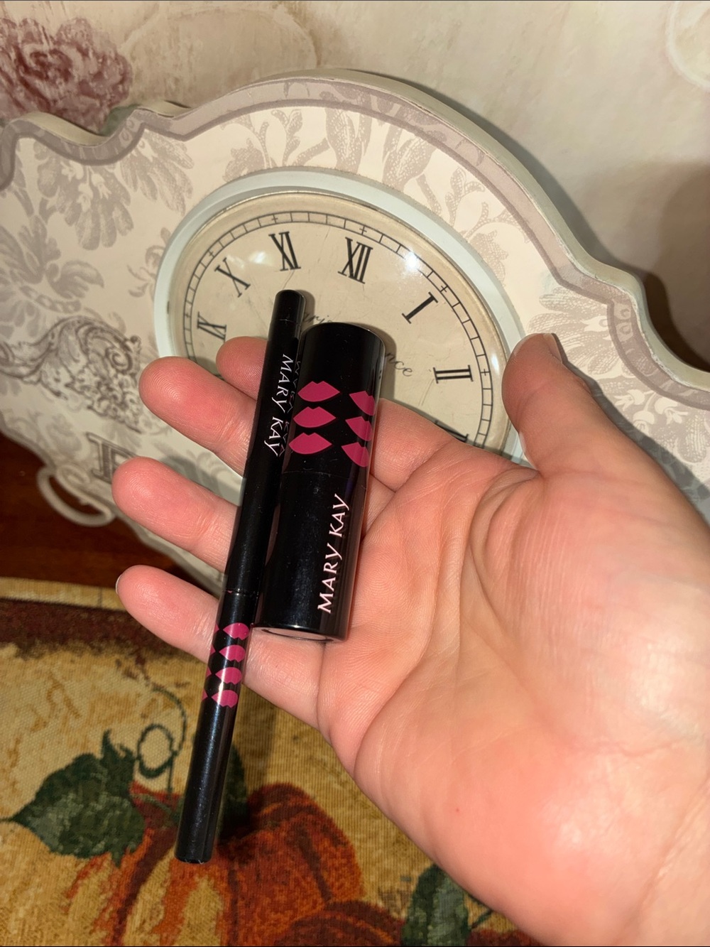 NEW Mary Kay PINK ROSE AX16 Pink Lipstick and Lip Liner Duo